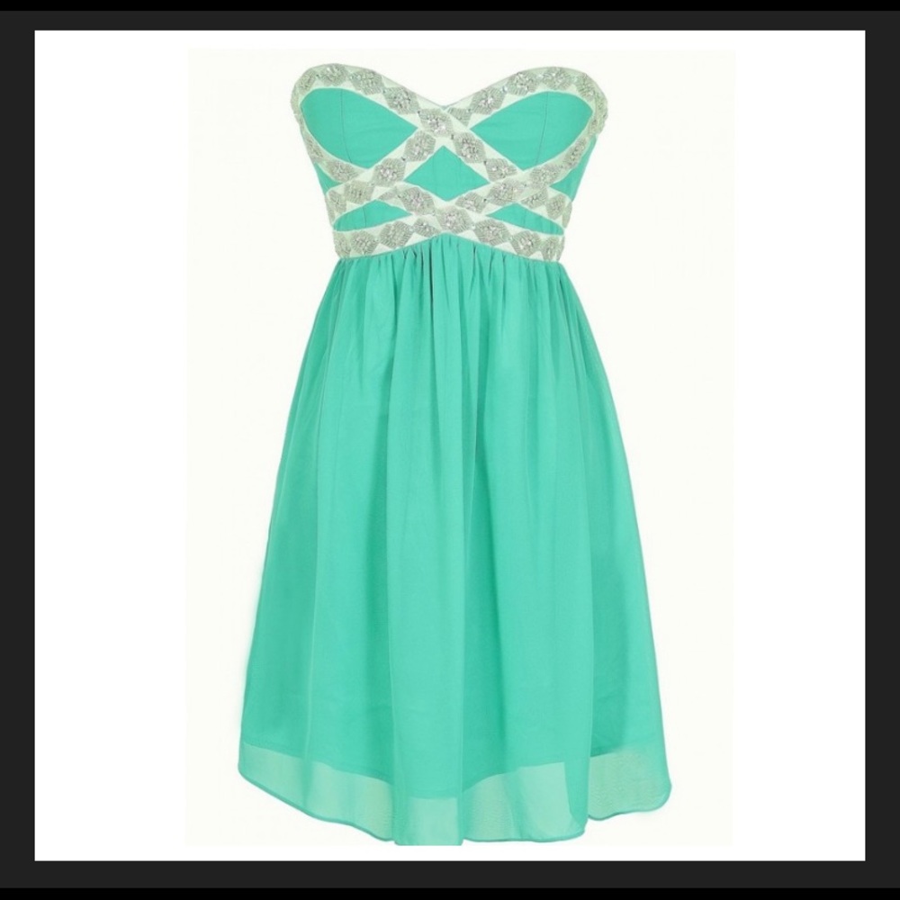 ❌SOLD❌ Embellished Chiffon Designer Dress by Minuet